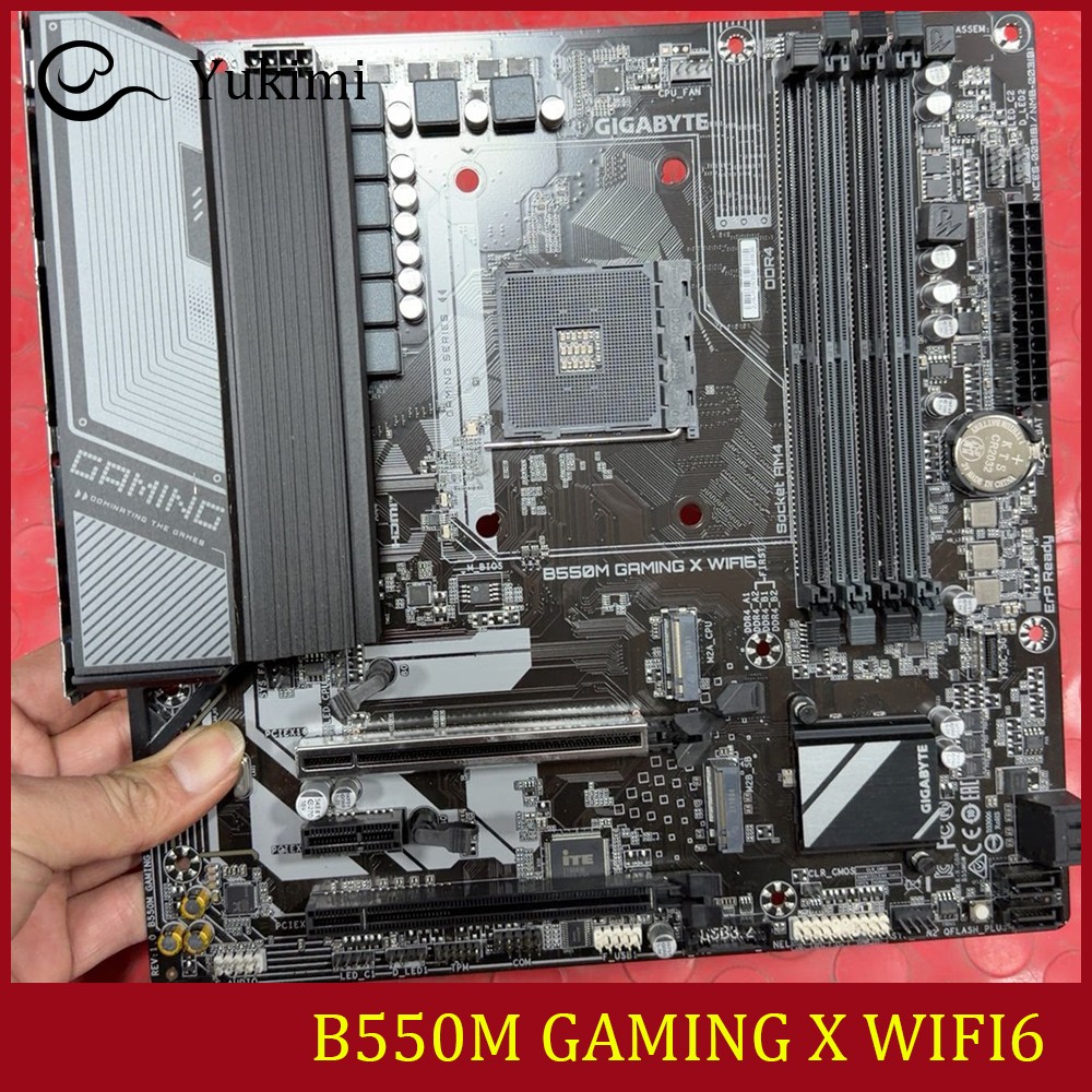 FOR GIGABYTE B550M GAMING X WIFI6 DDR4*4 128GB AMD AM4 HDMI DP Ｍotherboard Test