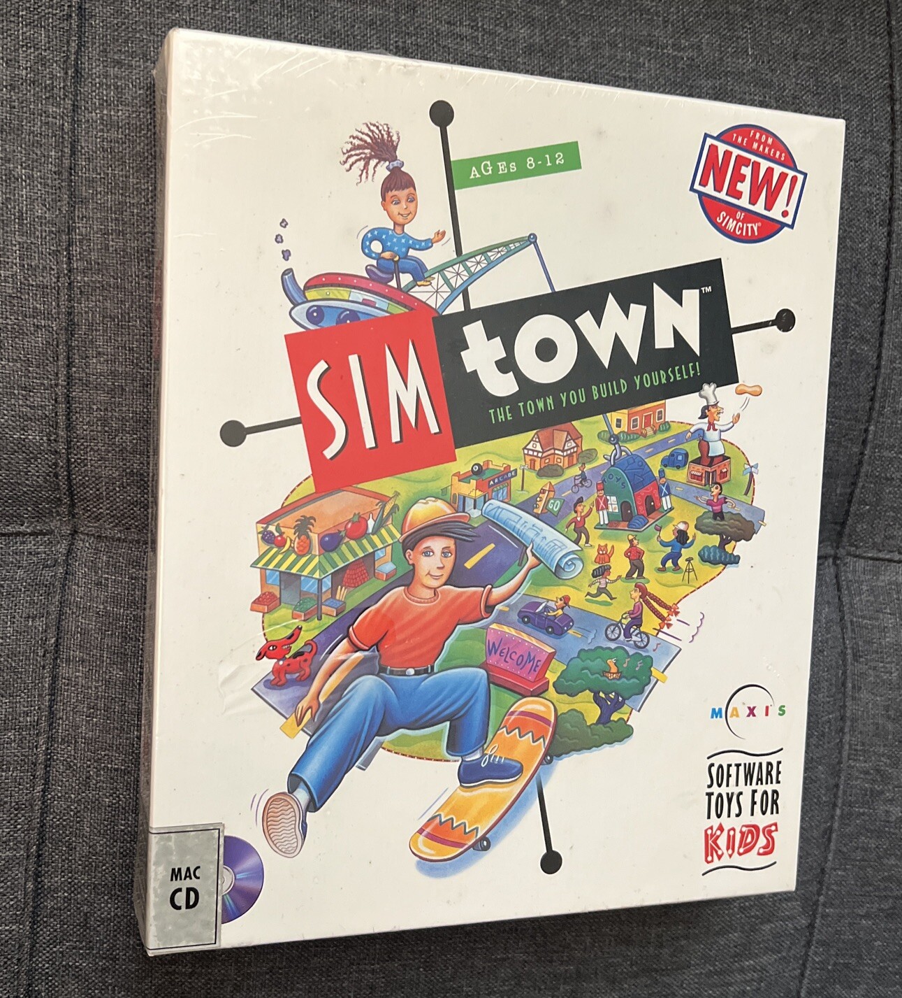Sim Town 1995 Maxis Kids PC Game for Macintosh