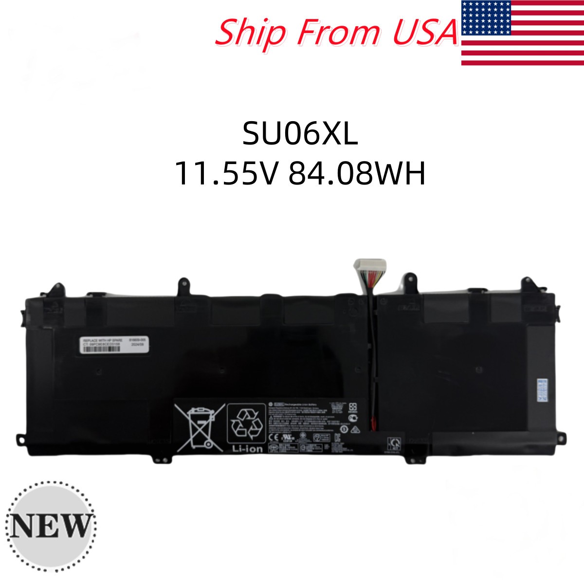 NEW Genuine 84.08WH SU06XL Battery For HP Spectre X360 15-DF 15T-DF L29184-005