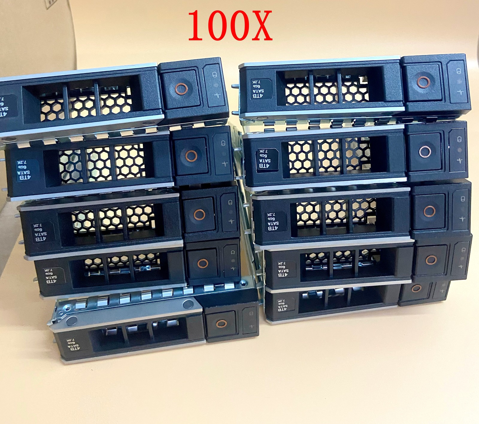 Lot 100 WH5D2 Y796F X7K8W G14 Dell 3.5 SAS SATA HDD Caddy Tray R740 R740xd