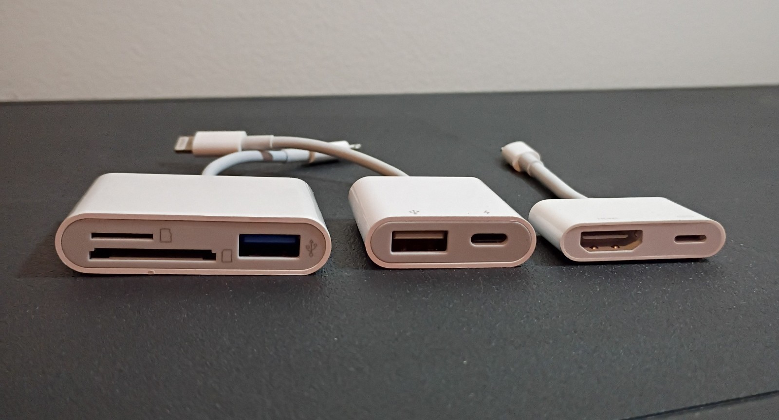 Apple Adapters Set Genuine, Compatible with iPhone, iPad, Mac