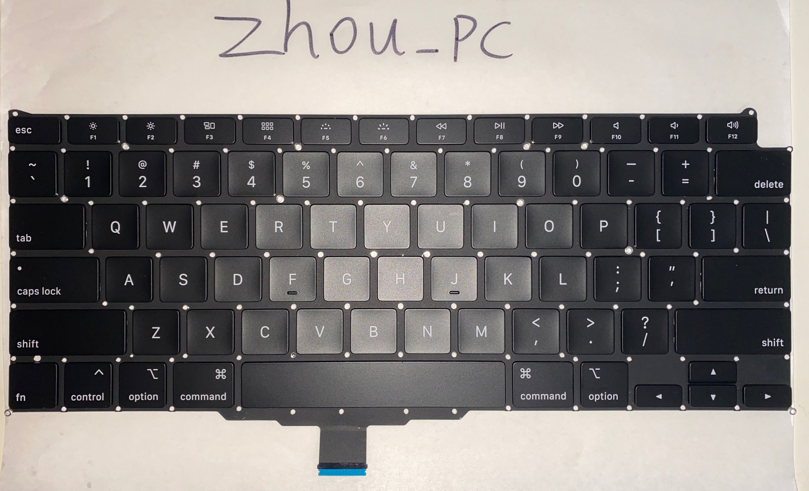 NEW Keyboard Replacement US Layout MacBook Air 13" A2179 2020 (No Backlight)