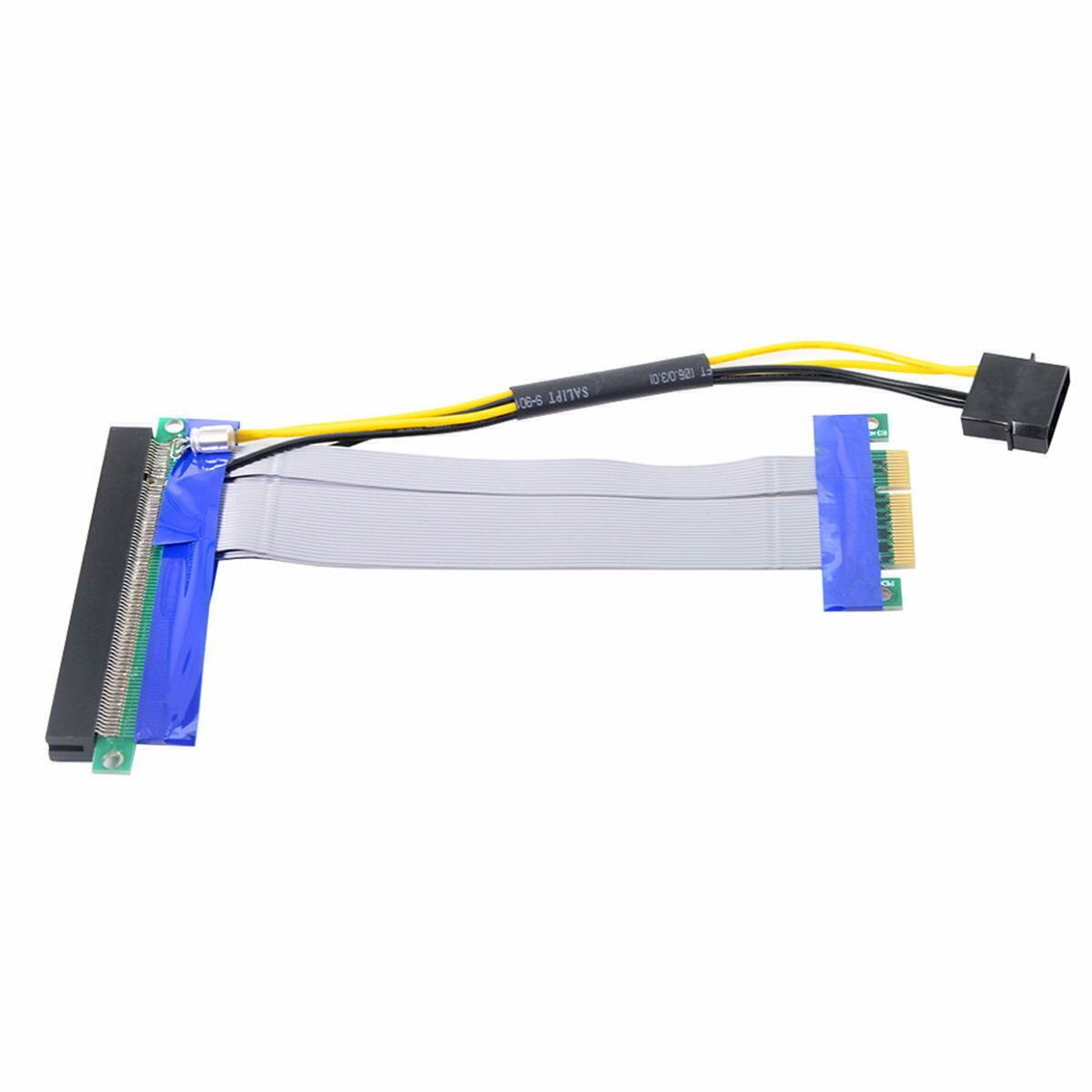 Cablecy Express PCI-E 4x to 16x Flex Cable Extender Converter Riser Card Adapter