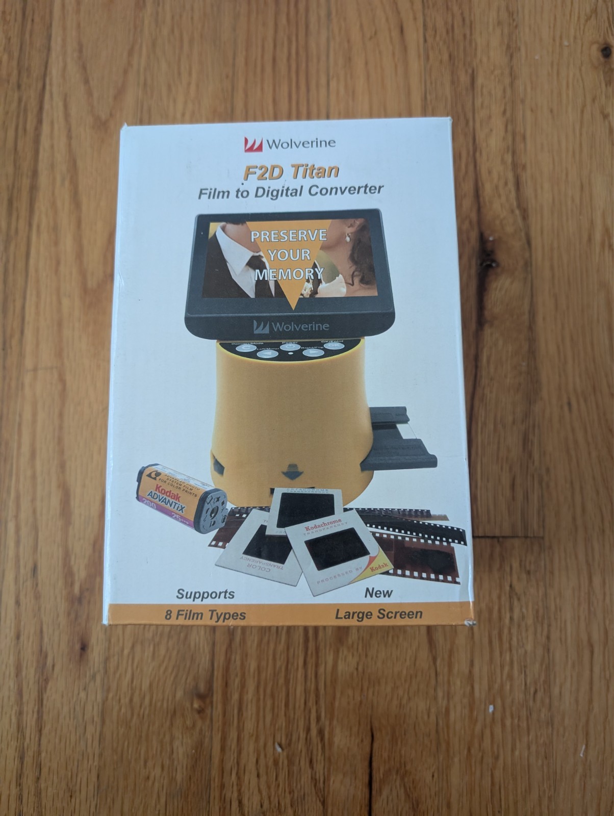 Wolverine F2D Titan 8-in-1 Film to Digital Converter w/ Slide Inserts Brand New
