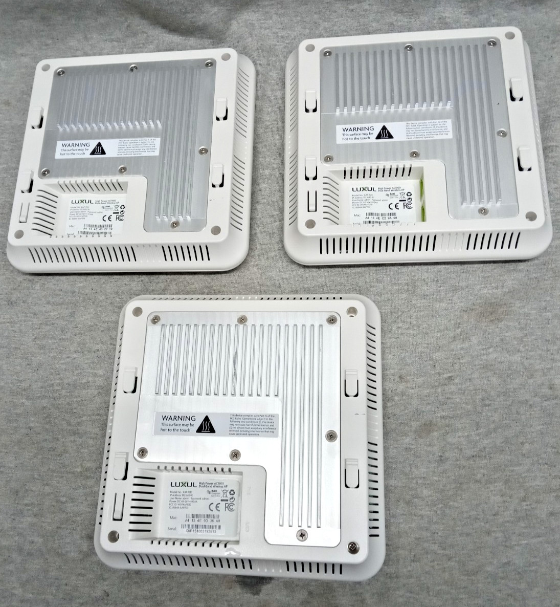 Luxul XAP-1510 High Power AC1900 Dual-Band Wireless AP Access Point (Lot of 3)