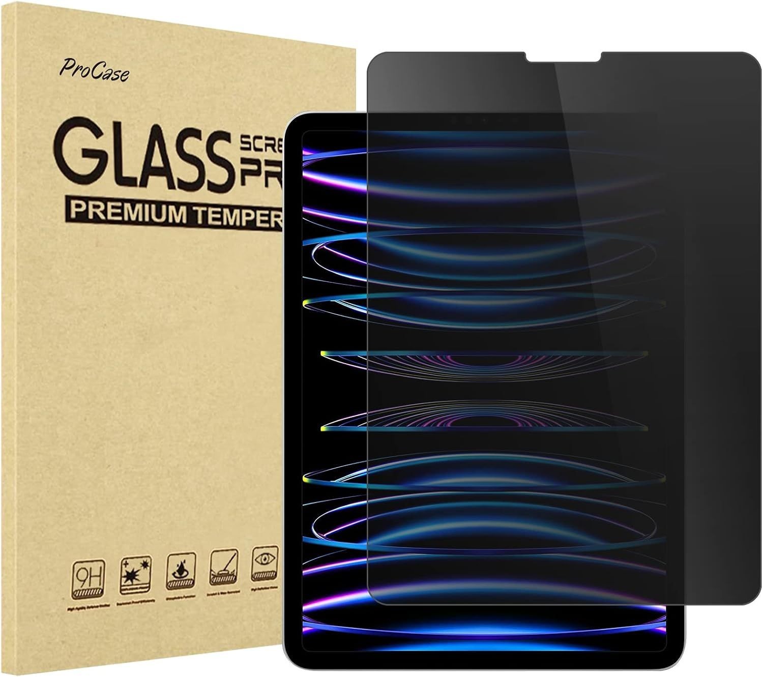 1 Pack Anti Spy Privacy Screen Protector for iPad Pro 11" | 9H Scratch Resistant