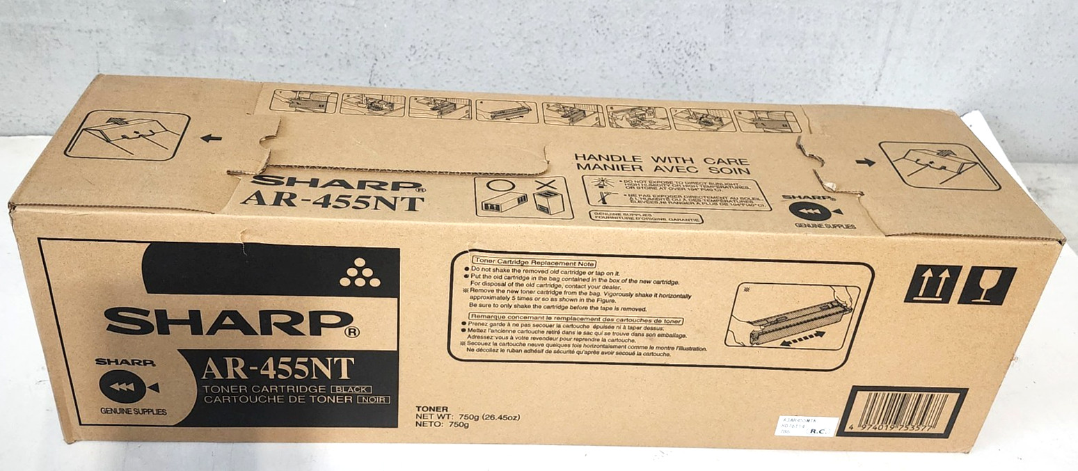 Sharp AR-455NT Black Toner Cartridge MX-M350/M450 Genuine New Sealed Box