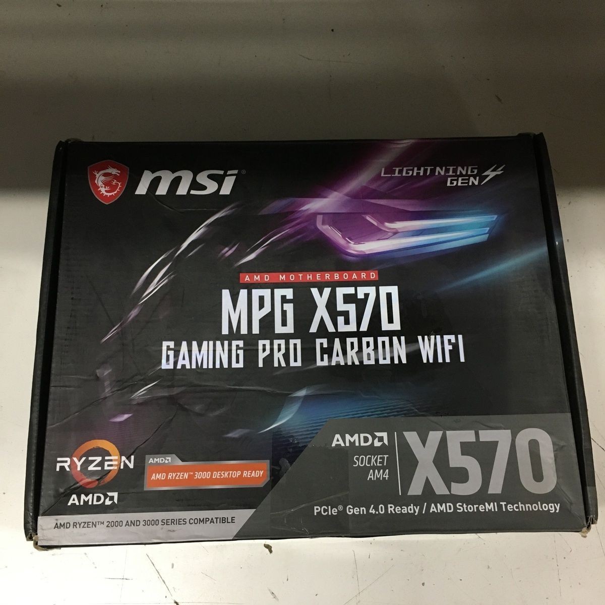 MSI MPG X570 Gaming Pro Carbon WiFi 601-7B93-040B AM4 ATX Motherboard