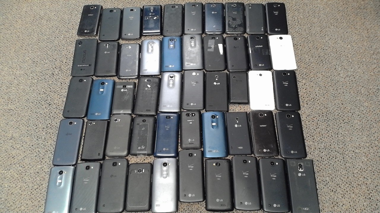 Lot of 50 Untested Older LG Smartphones Cell Phones