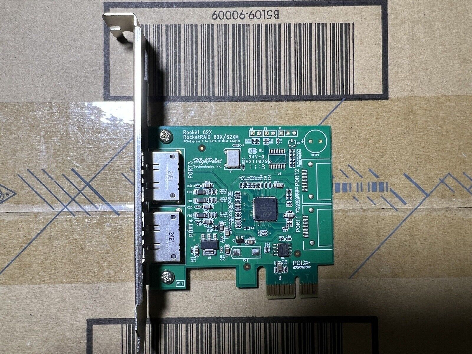 HIGH POINT ROCKET RAID 62X/62XM PCI-EXPRESS 2 PORT SATA CONTROLLER Card