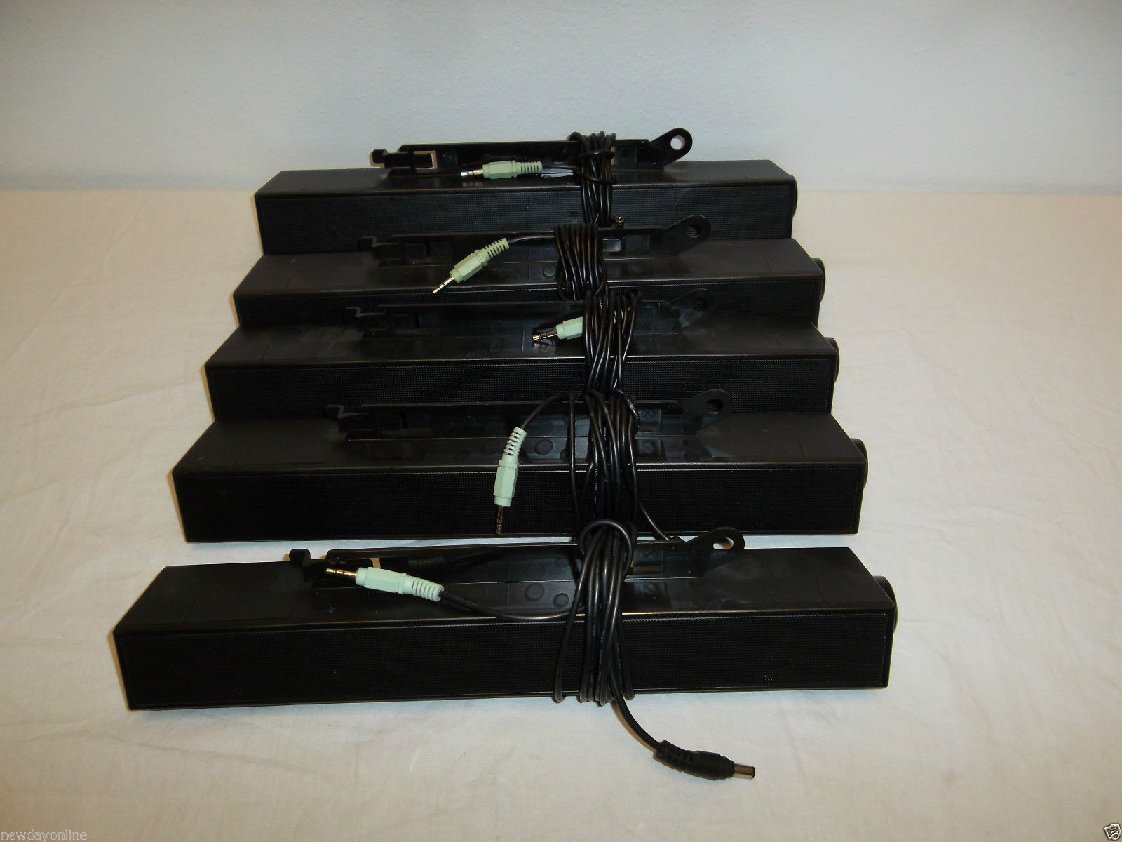 LOT 5 Dell AX510 Multimedia PC Black SoundBar Speaker No A/C Adapter C730C DW711