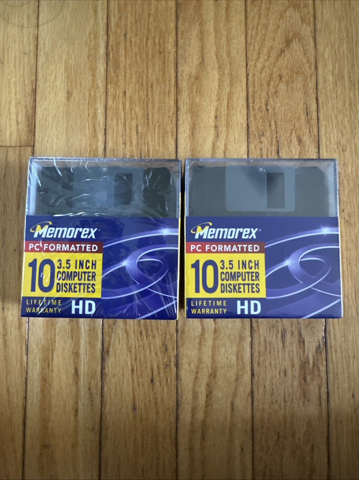 Memorex PC Formatted 3.5" Inch 2x 10-Pack Computer Diskettes Floppy HD File Box
