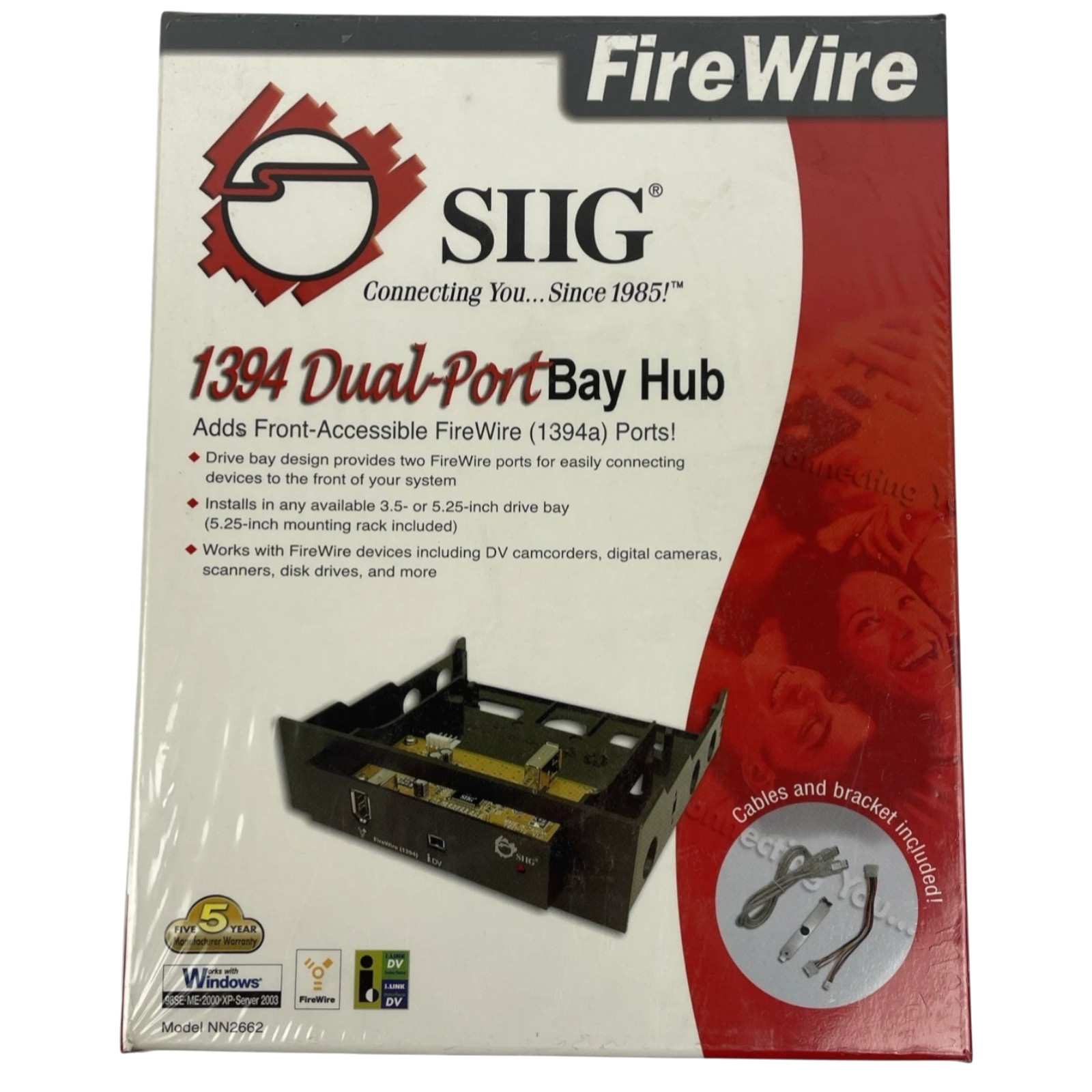 SIIG 1394 FireWire 2-Port External Hub NN2651 – Brand New Sealed