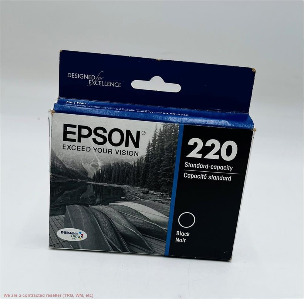 Epson 220 Single Ink Cartridge - Black (T220120-CP) EXPIRED 02/2020
