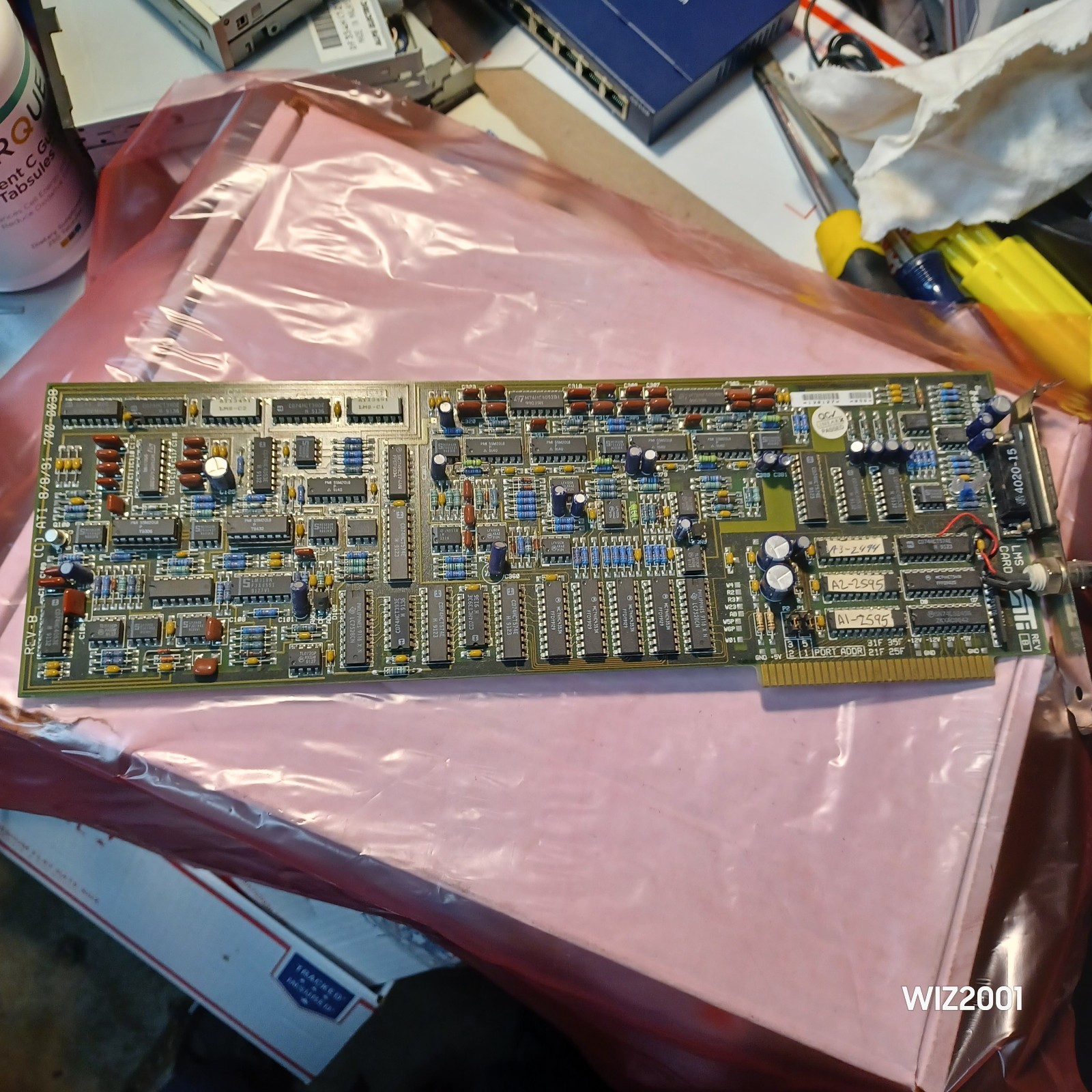ATI 700-0038 LMS PC CARD REV:B 8BIT ISA  8/8/91