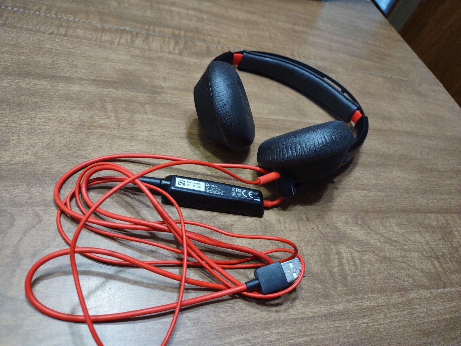 Plantronics C5200 PLT Poly Blackwire USB Wired Headset Headphones