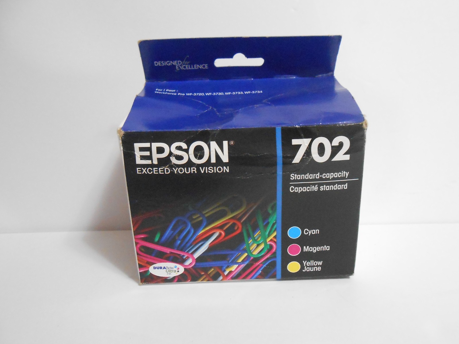 EPSON 702 Ultra Ink Standard Capacity Color Cartridge Combo Expired 11/2022