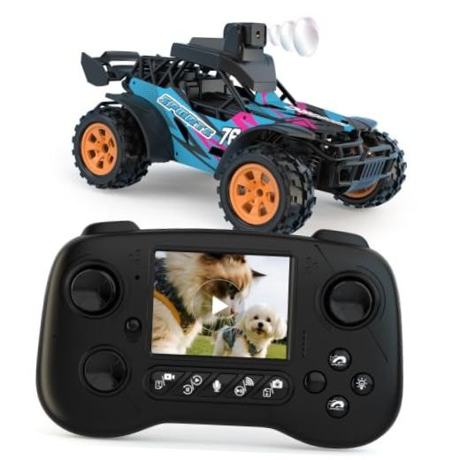 Rechargeable Off-Road RC Truck with 60° Adjustable Camera - 2.8 Inch LCD Screen