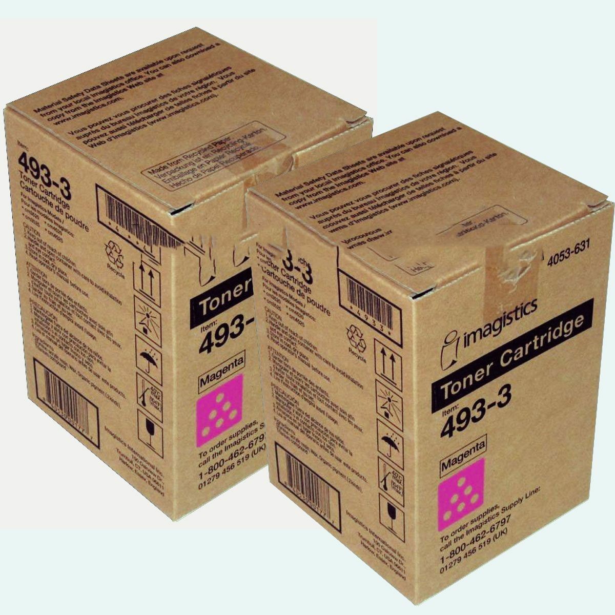 Oce Imagistics 493-3 Magenta Toner CM3520 CM3525 CM4520 CM4525  2Pack