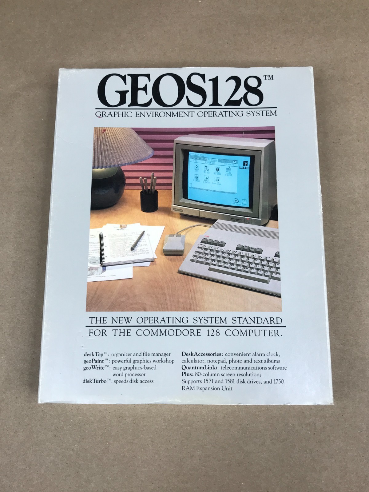 GEOS128 Graphic Environment Operating System for Commodore 128 (NO MANUAL)