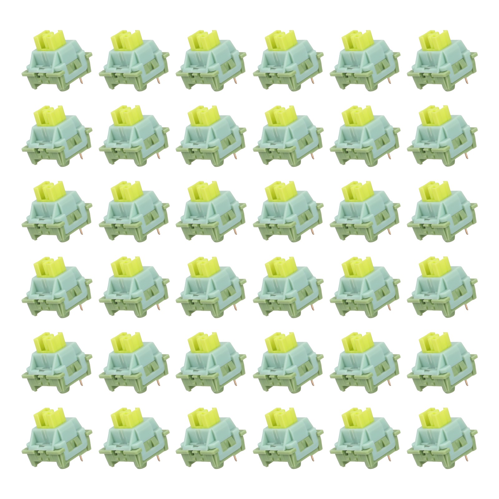 36pcs Light Blue Keyboard Switches 3-Pin 35gf Linear Keyboard Switch Replacement