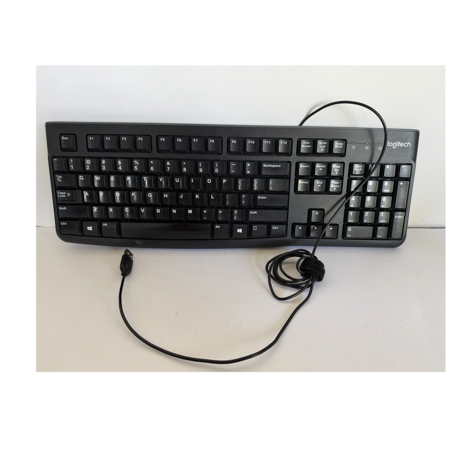 Logitech K120 Wired USB Standard Keyboard Black QWERTY English, Function Keys