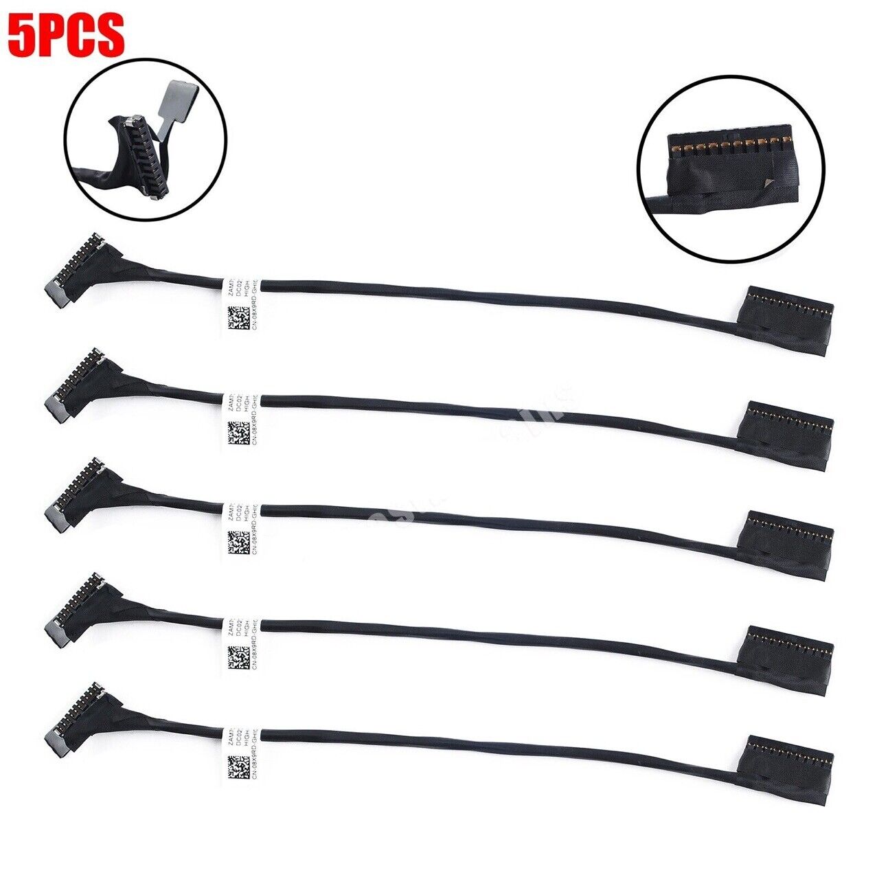5pcs NEW Battery Cable for Dell Latitude E5450 ZAM70 8X9RD 08X9RD DC02001YJ00