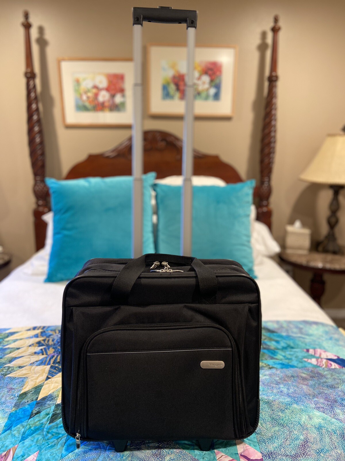 Targus AC0091 Rolling Laptop Bag Luggage Case Alum Handle Wheels Travel Work