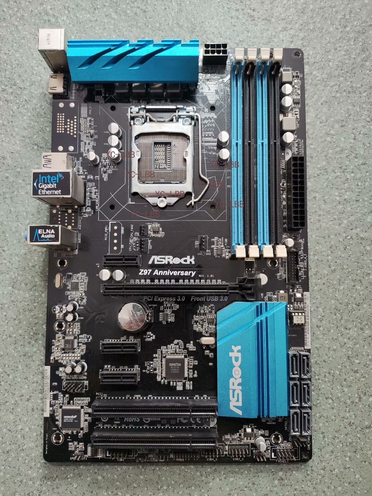 FOR ASROCK Z97 Anniversary DDR3*4 LGA 1150 32GB HDMI ATX Motherboard Test OK