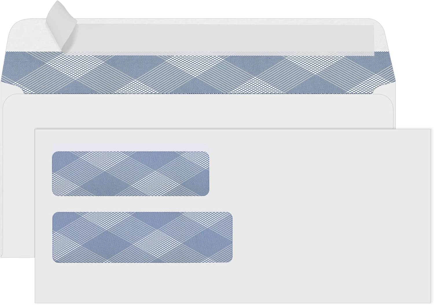500#10 Double Window Security Envelopes,  NO.10 Self-Seal Window Envelopes De...