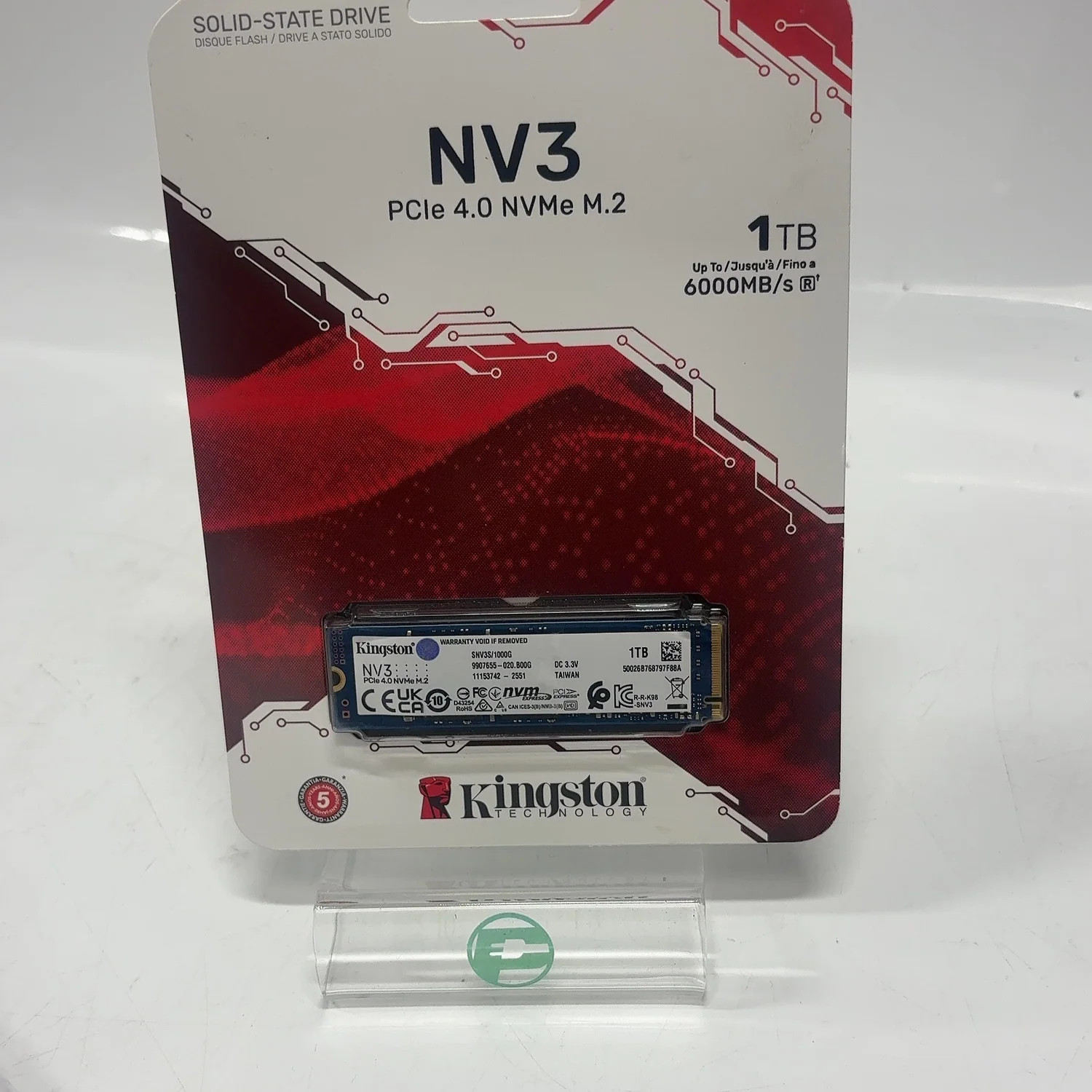New Kingston 2280mm NV3 1TB PCIe 4.0 x4 / NVMe SSD