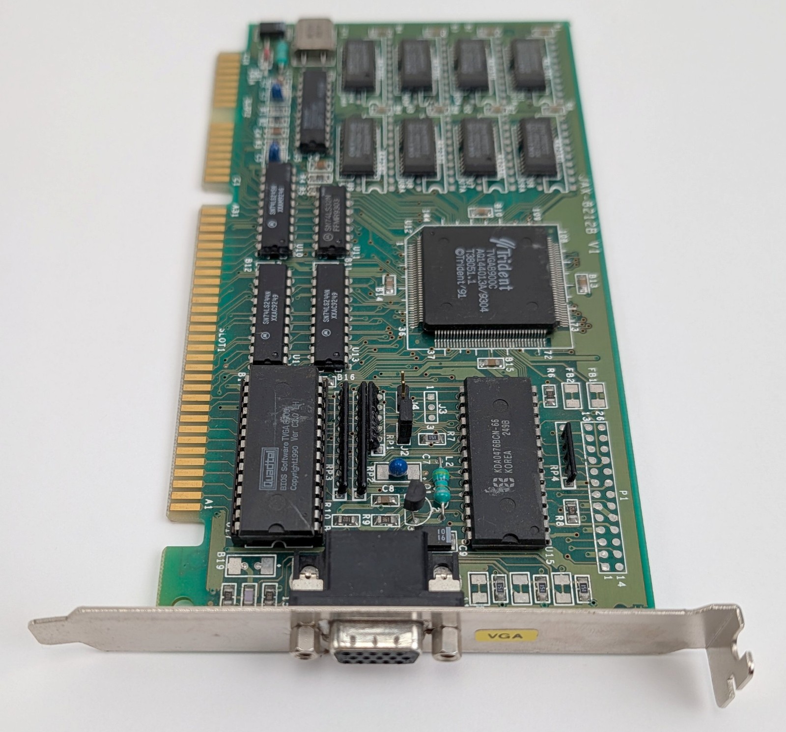 Vintage Trident TVGA8900C ISA VGA Graphics Video Card JAX-8212B V1 1MB