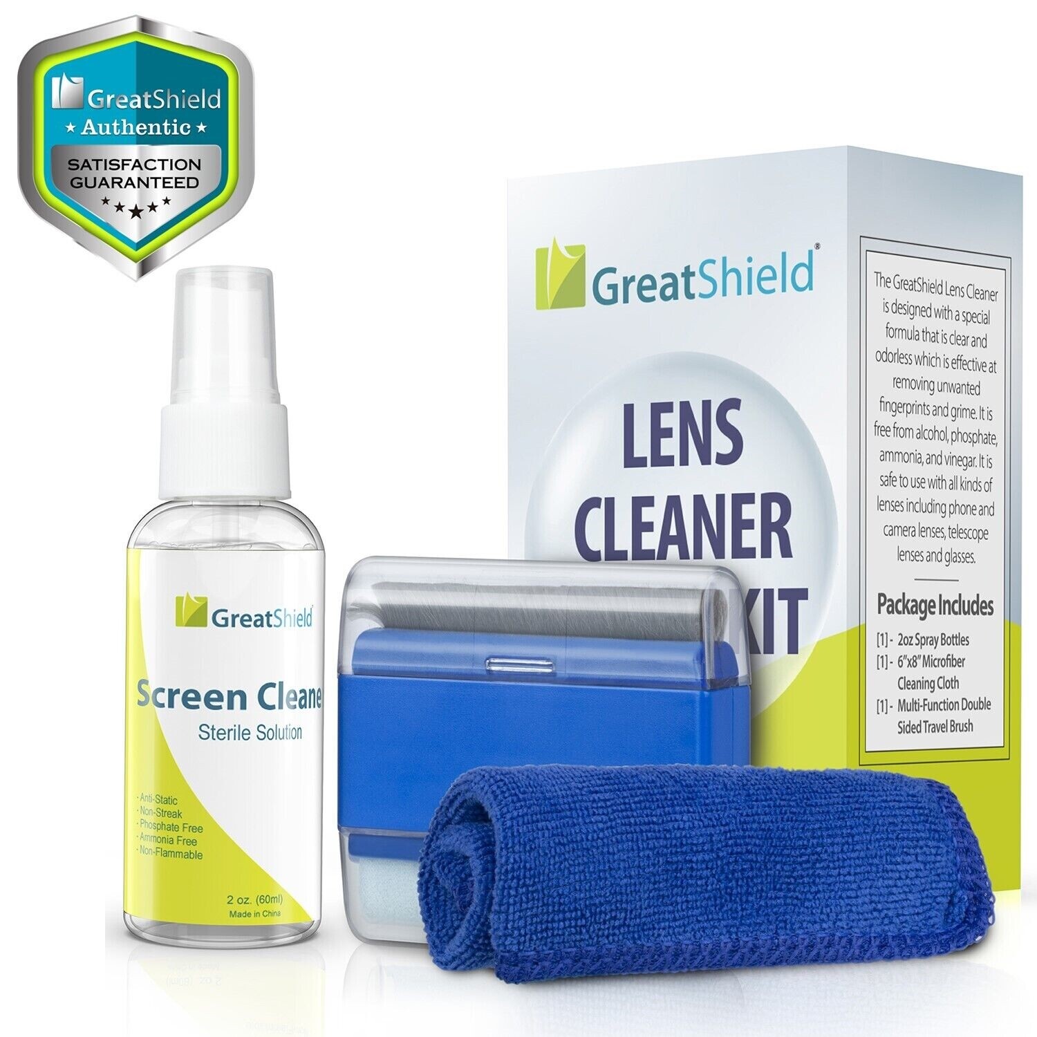 Screen Cleaning Solution Cloth Wipe Brush Kit for TCL Insignia Hisense HDTV TV