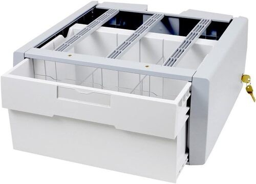 Ergotron SV Supplemental Storage Drawer, Single Tall - Gray, White - Key 97-992