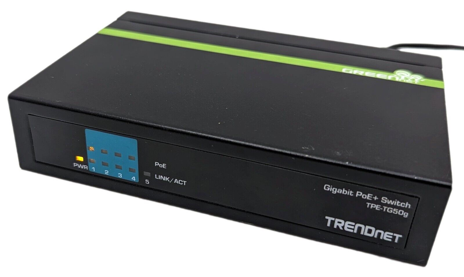 TRENDnet GREENnet TPE-TG50g 5-Port Gigabit Network Switch PoE+ w/ Power Supply