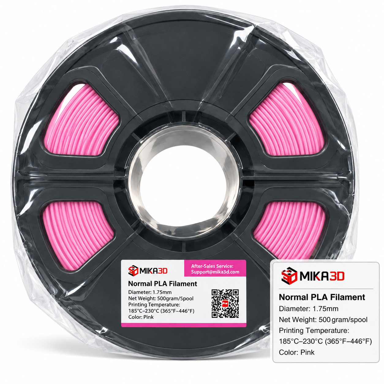 MIKA3D Normal PLA Filament 1.75mm 500g  3D Printer Filament New Sealed