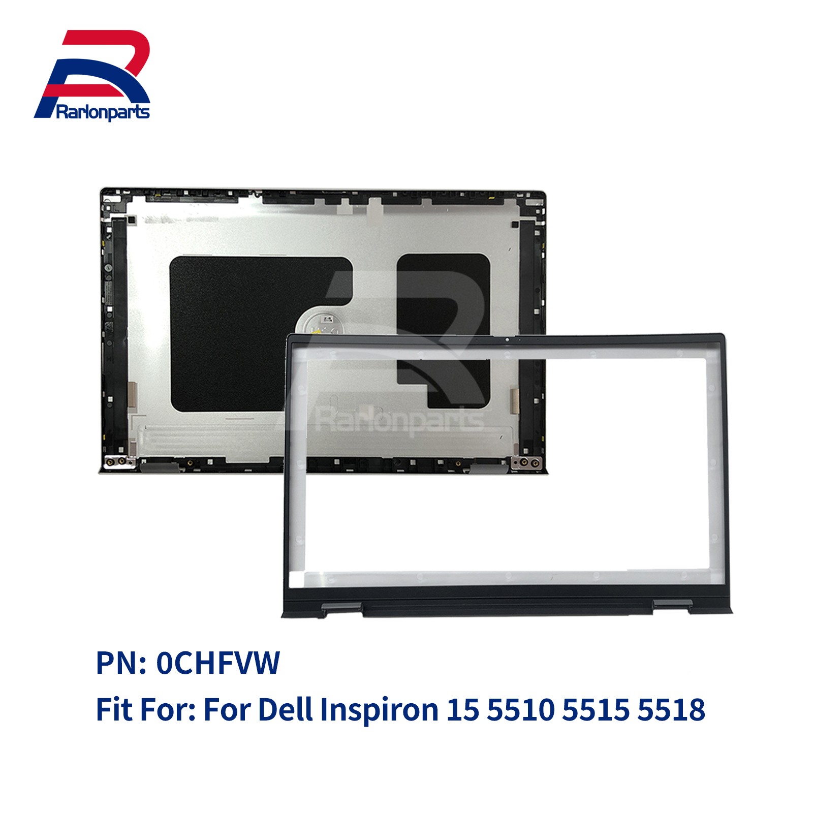 New For Dell Inspiron 15 5510 5515 5518 LCD Back Cover Front Bezel 0CHFVW 05WK5X