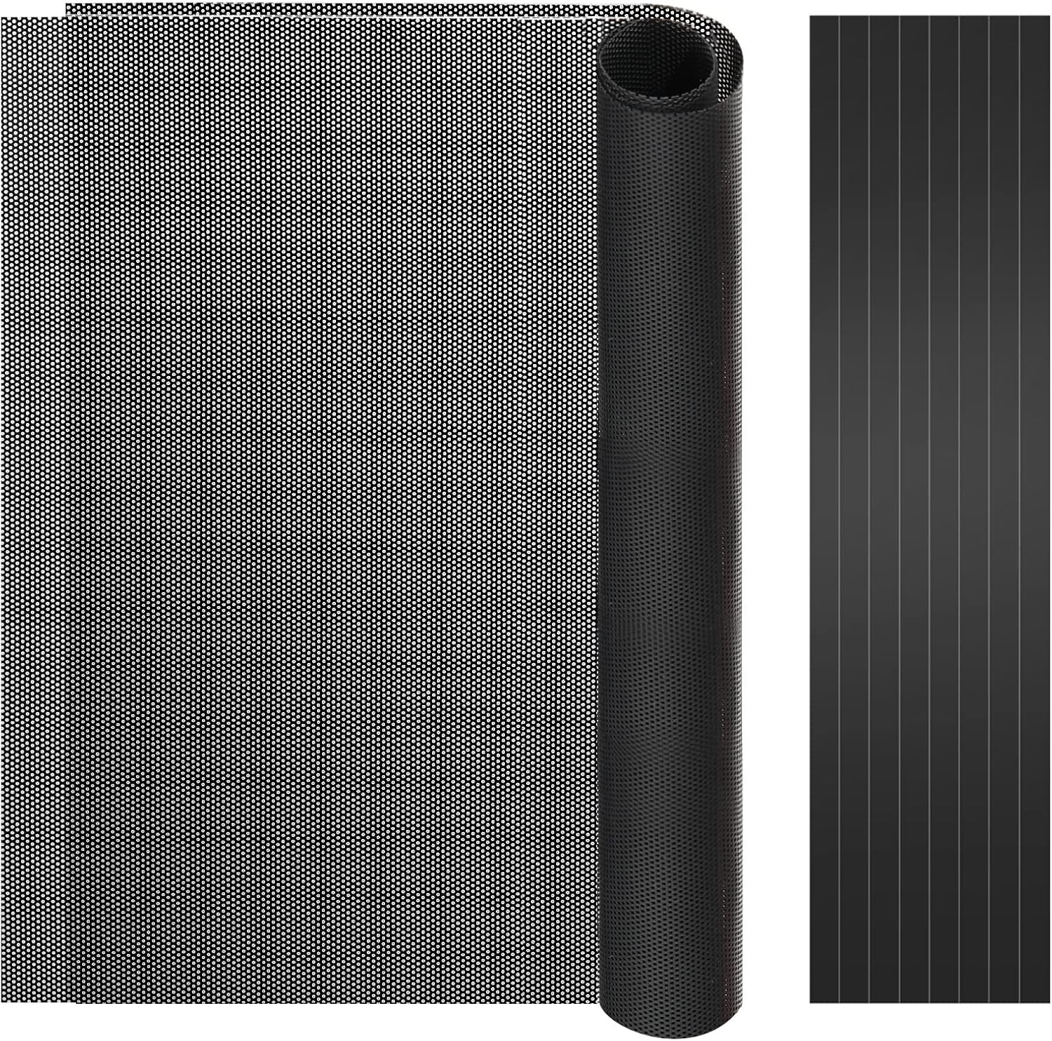 DIY PC Dust Mesh Fan Filter Magnetic PVC Frame Black 2Pack 400x300mm