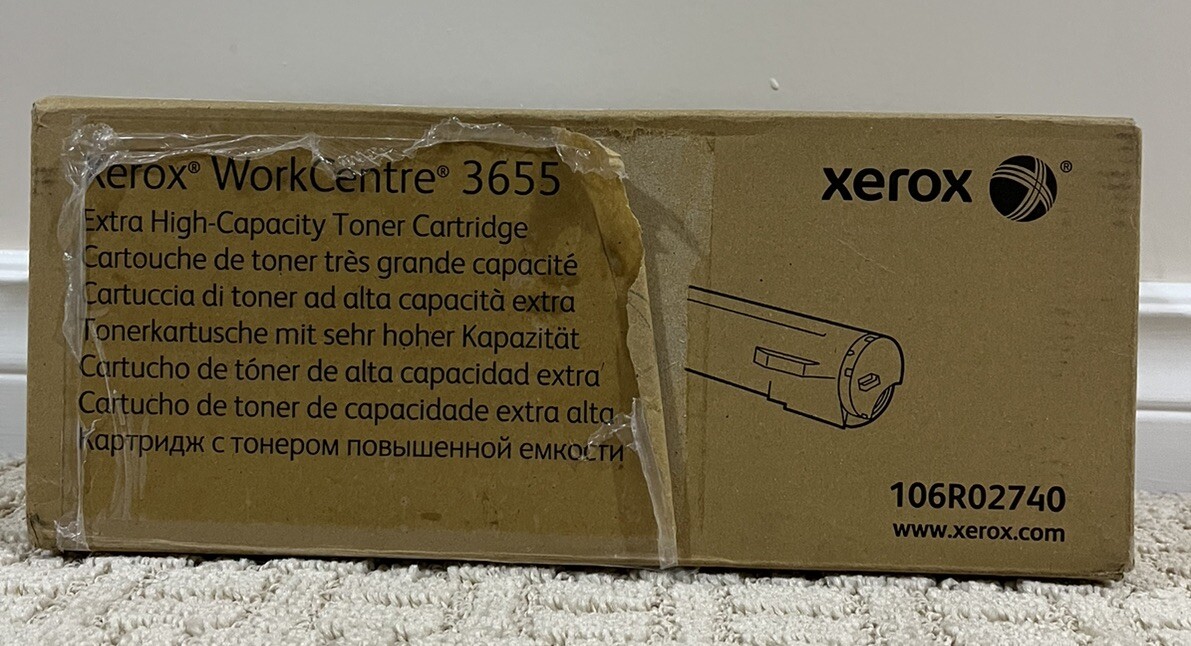 XEROX 106R02740 WorkCentre 3655 Extra High-Capacity Toner Cartridge NEW 