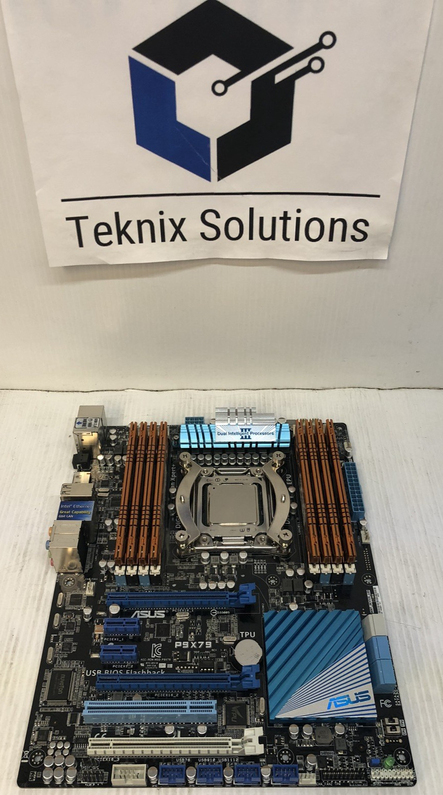 Asus P9X79 Motherboard W/ i7-3930K | IO Shield | 64GB DDR3 RAM-Boots to Bios