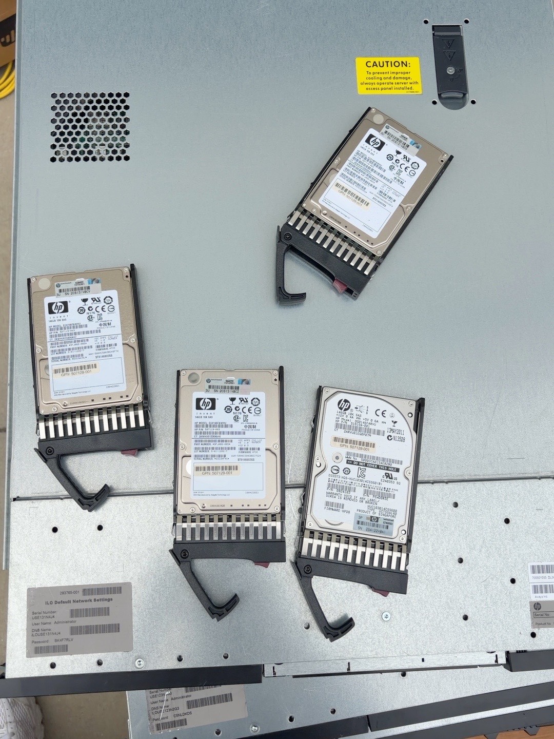 HP ProLiant DL360 G7 Server Avaya 579237-B21 Xeon SAS Drives