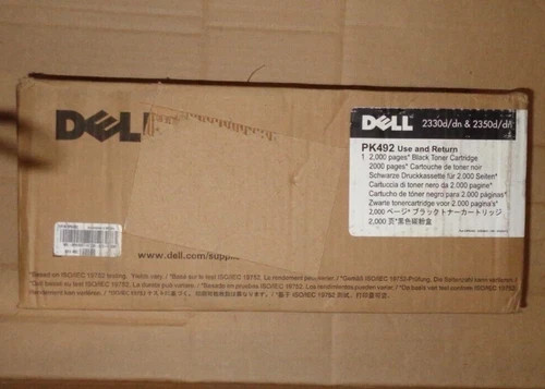 Dell PK492 Black, Original Toner Cartridge, Laser