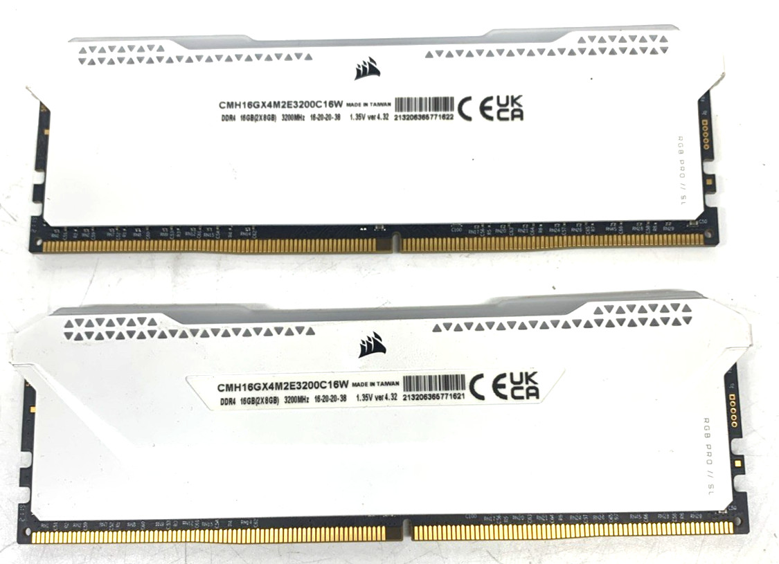 Corsair Vengance RGB Pro Sl 16GB (2x8GB) RAM DDR4 3200MHz CMH16GX4M2E3200C16W