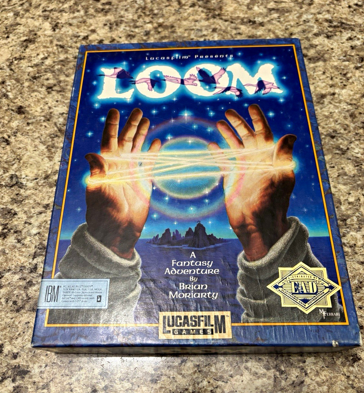 Lucasfilm Games Loom IBM PC/Tandy 5.25" disk Cassette Patterns Viewer Docs CIB