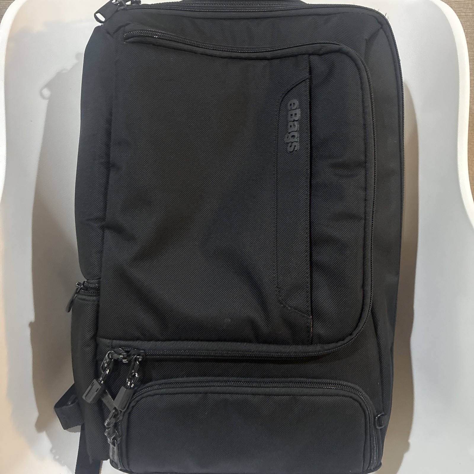 eBags EB2146-16 TLS Travel Professional Slim Laptop Backpack Black Orange