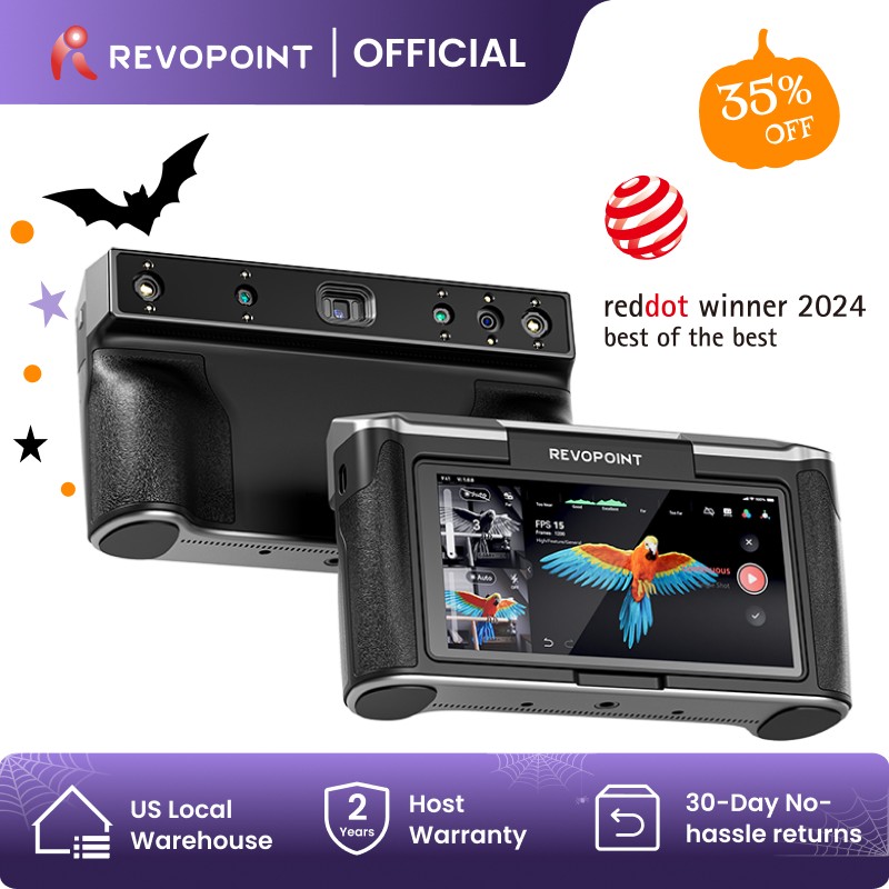 Revopoint MIRACO 3D Scanner For 3D Printer 0.05mm 18FPS Handheld Body Scan 16GB