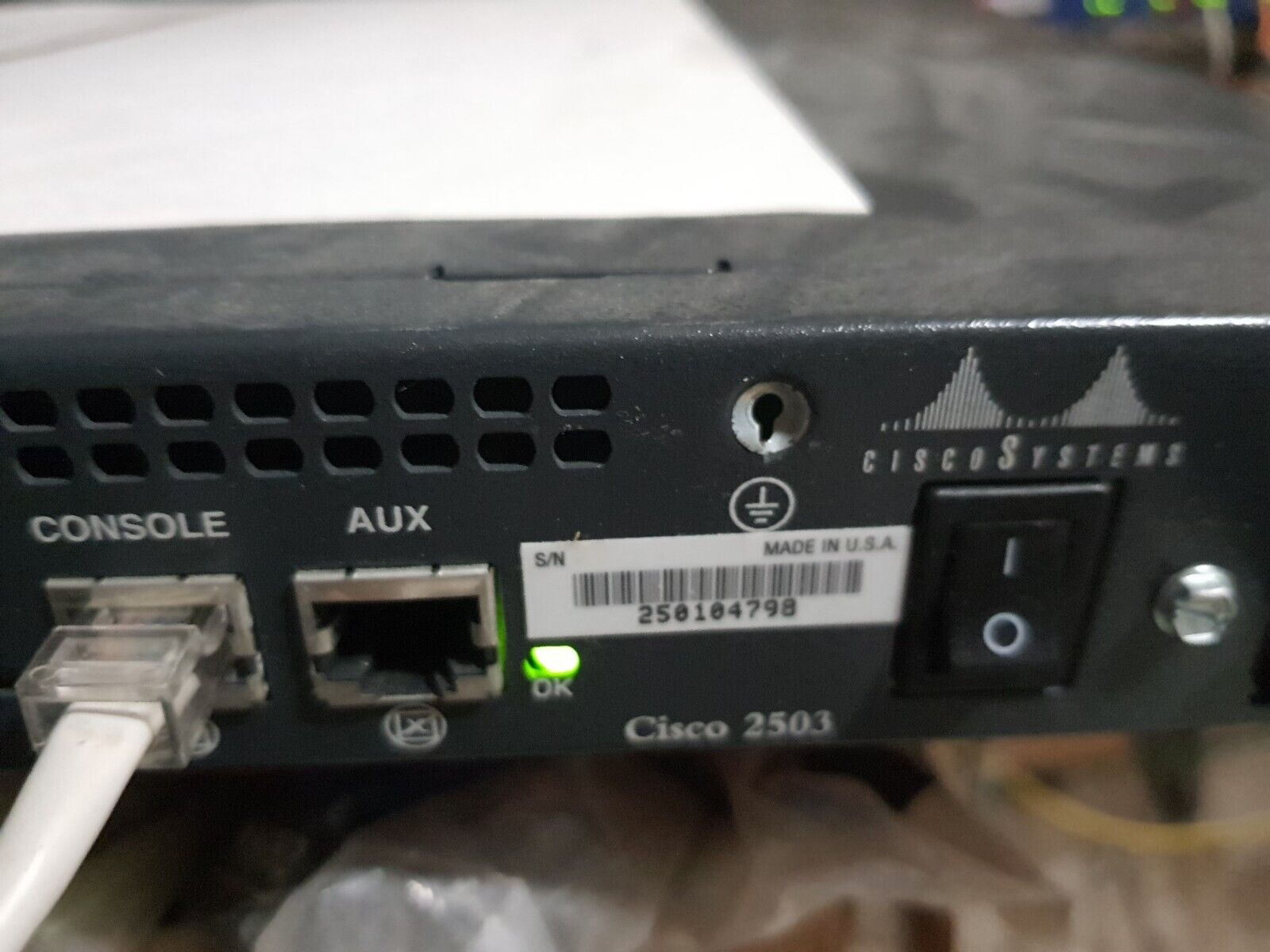 Cisco 2500 Series Router 2503 ISDN, 2x serial + free AUI eth,works original box