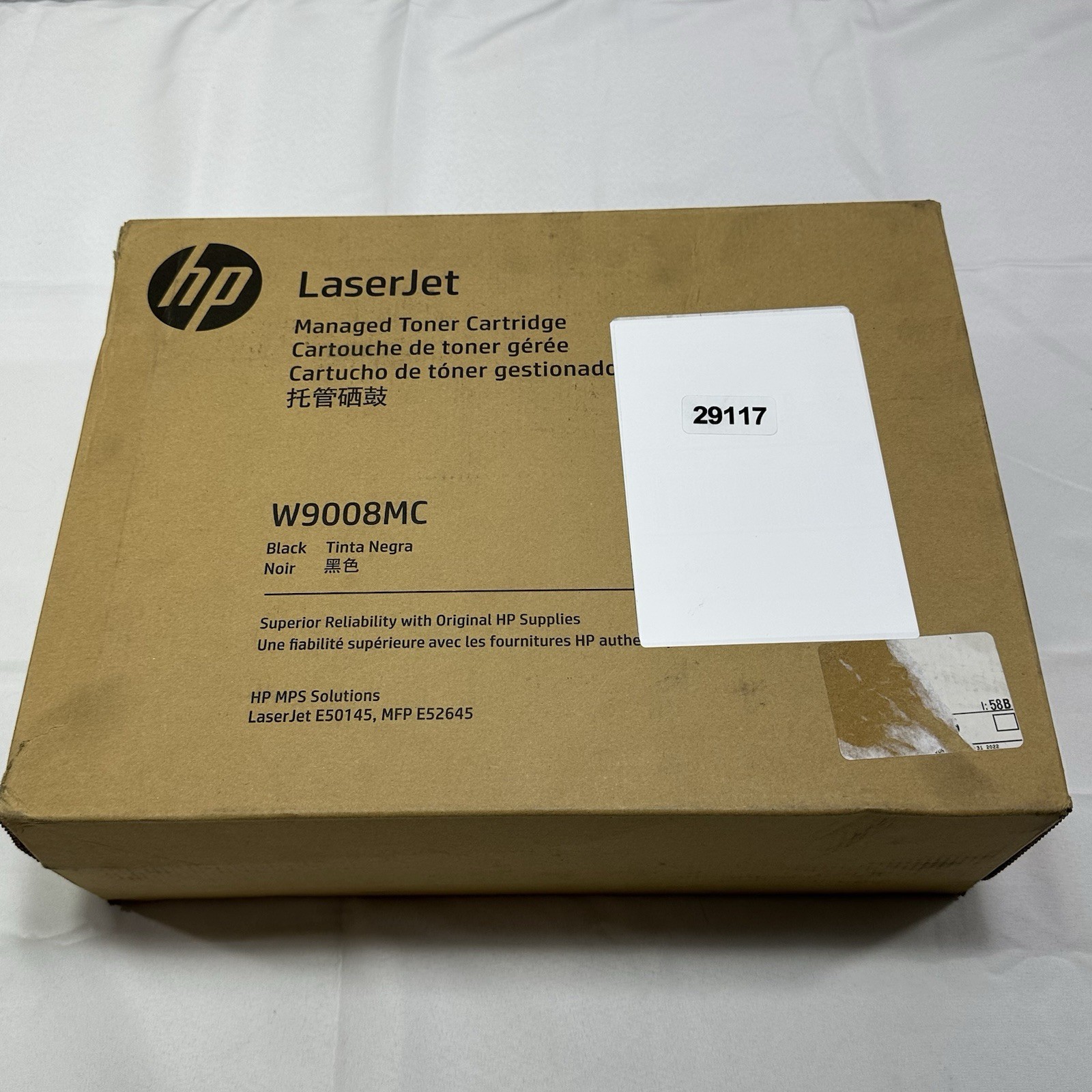 HP W9008MC BLACK LaserJet High Yield Toner Cart E50145 E52645 Sealed NIP