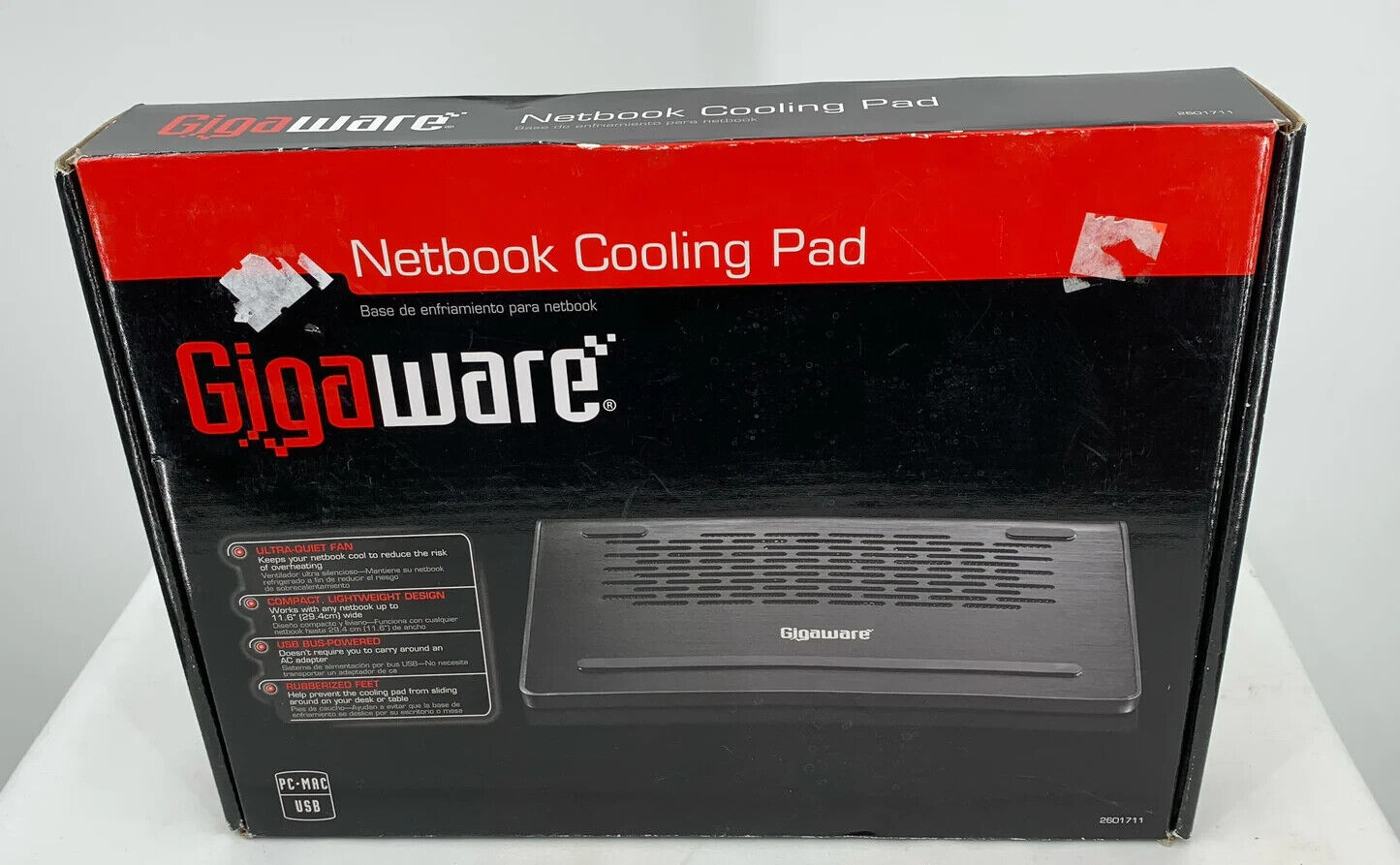 Cool Your Jets NEW Gigaware Netbook USB Cooling Pad 10A10 For PC & MAC
