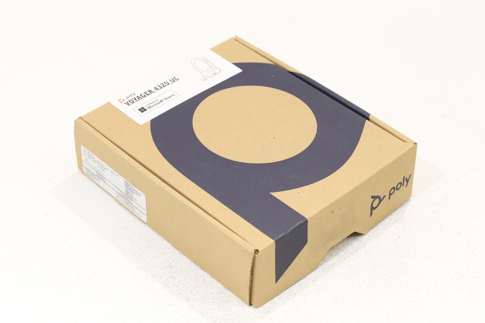 Poly Voyager 4320 UC Wireless Stereo Headset W/Adapter P/N: 218475-02 (Open Box)